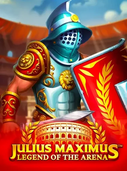 Decorative casino game artwork for Piratepots: Julius Maximus Legend Of The Arena