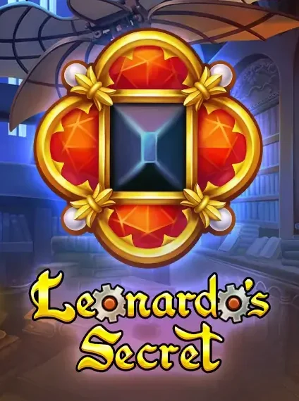 Decorative casino game artwork for Piratepots: Leonardos Secret